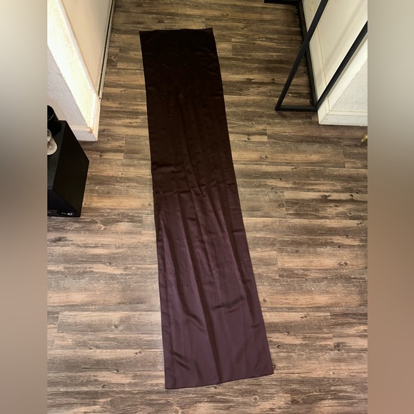 David’s Bridal Brown Satin Wrap 80 inch - Picture 2 of 7